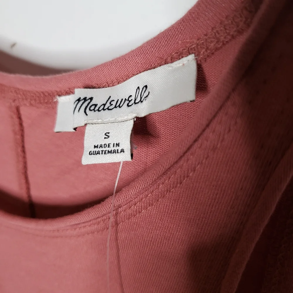 Madewell Softfade cotton coverup tank dress midi length small NWT - Picture 7 of 9